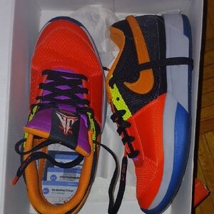 Nike Kids Bright Orange & Multicolor Low-Top Sneakers